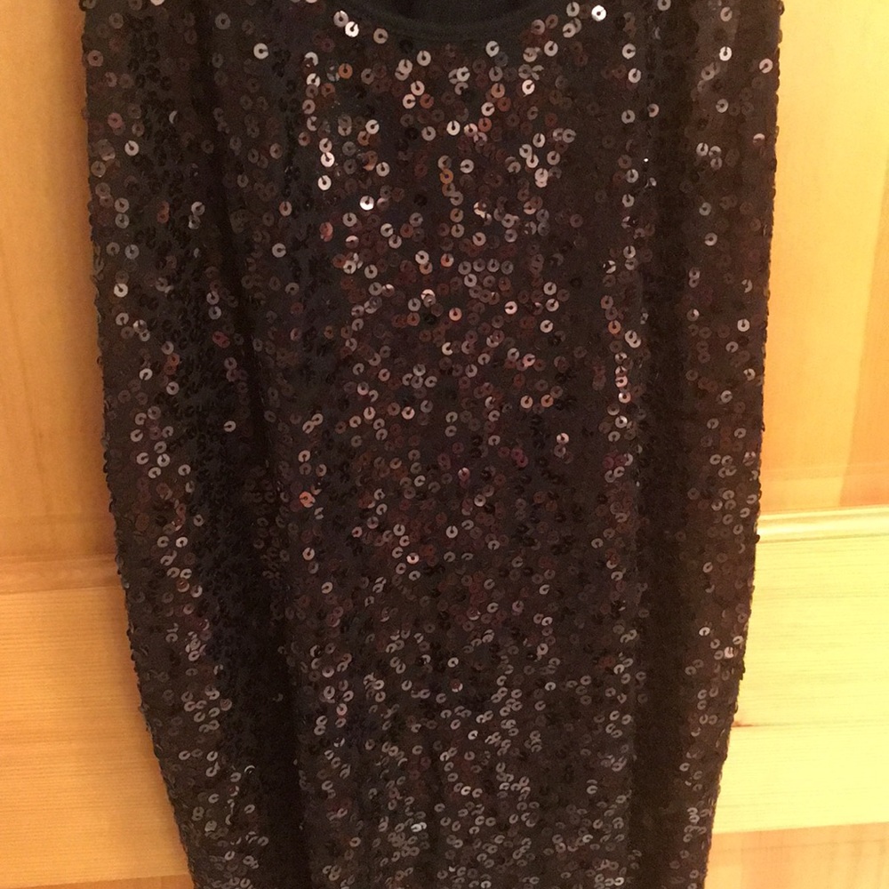 Express black sequined tank top - Picture 3 of 4